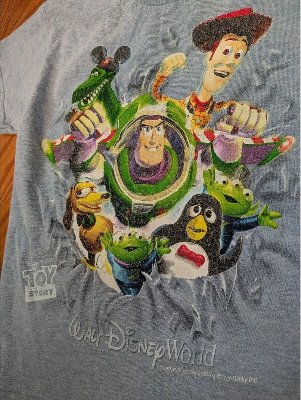 Walt Disney World Pixar Toy Story World T-Shirt Kids' XS (5/6) Hanes Cotton